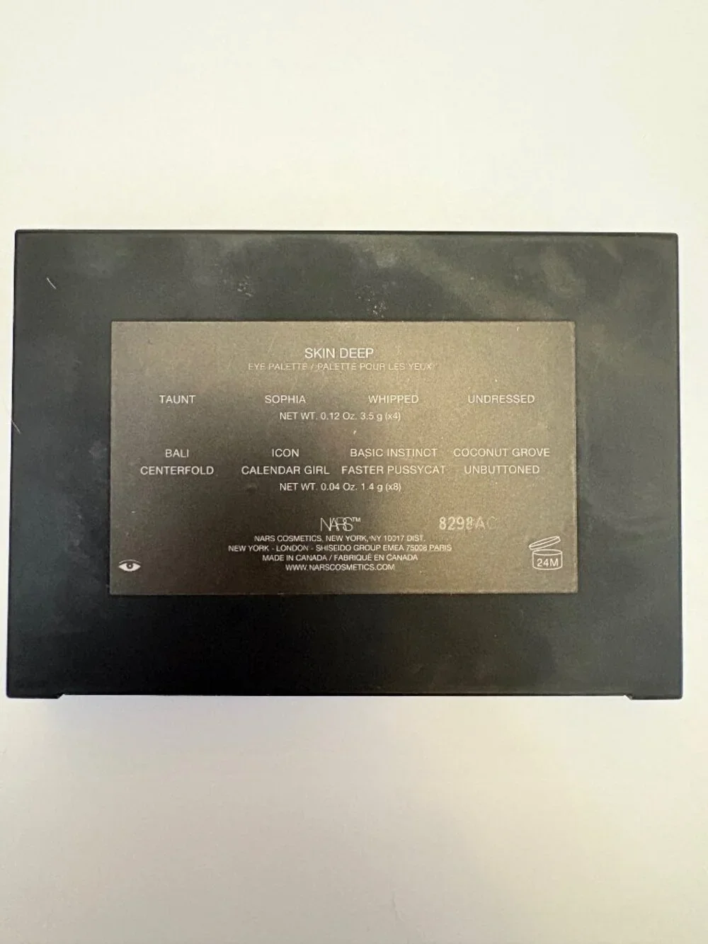 NARS SKIN DEEP EYESHADOW PALETTE